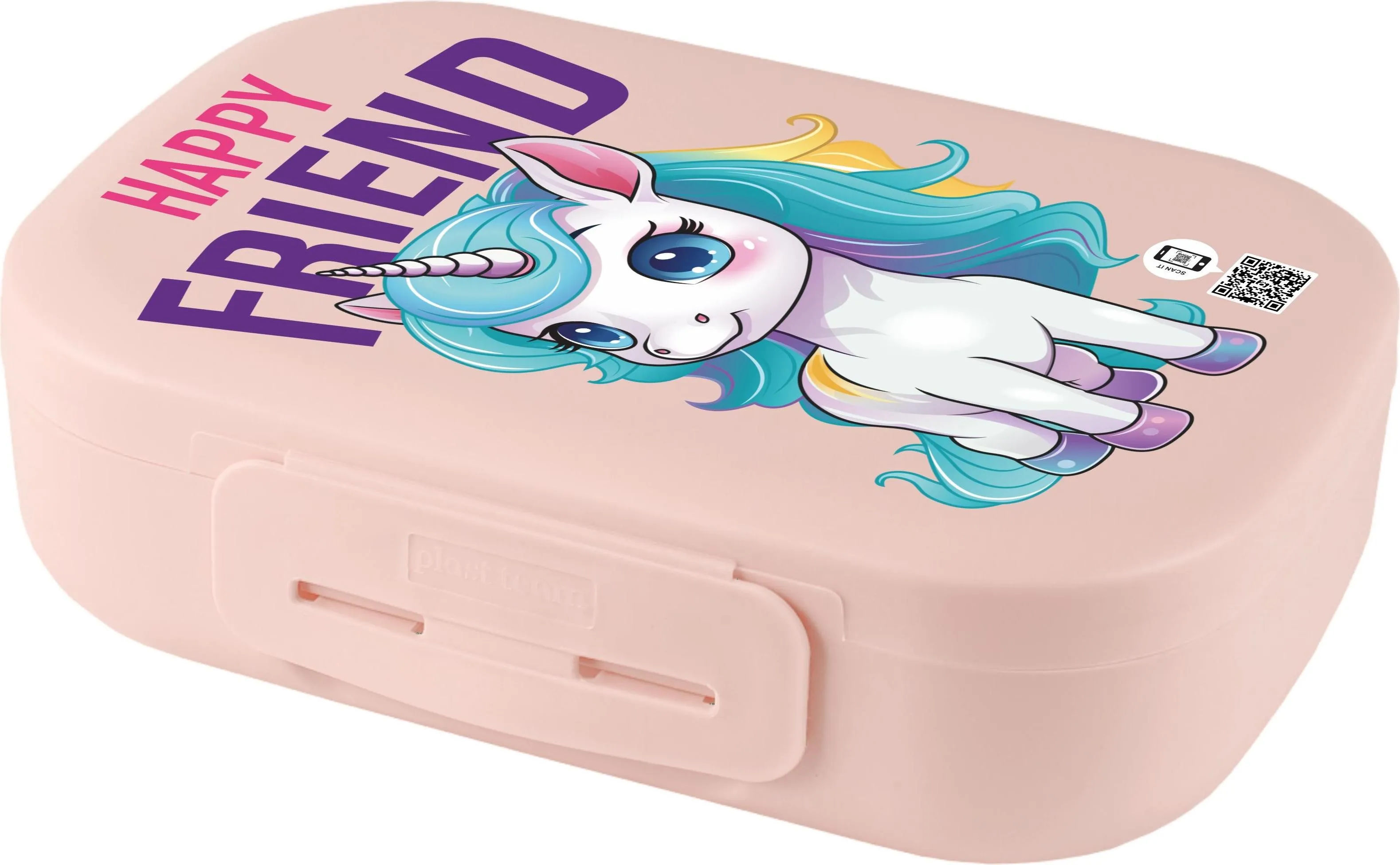 Ланч-бокс Андерсон Единорог 0,8л 17,9х12,8х5,2см по цене 