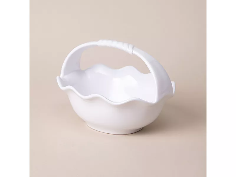 Ваза для фруктов с ручкой 20х16х15см, керамика арт.763-095 по цене 