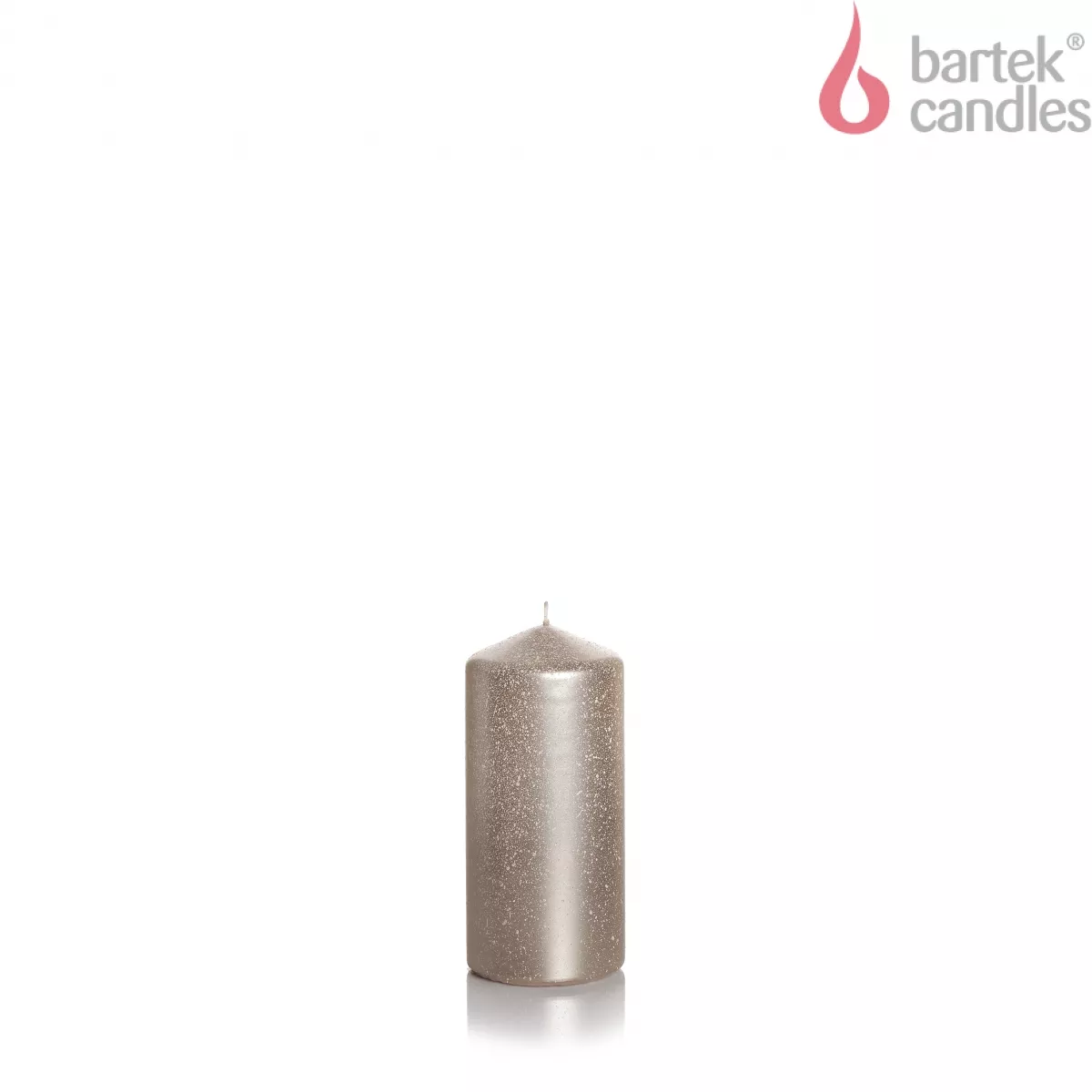 Свеча Колонна Мерцание и Яркость капучино металлик 6х13см по цене 