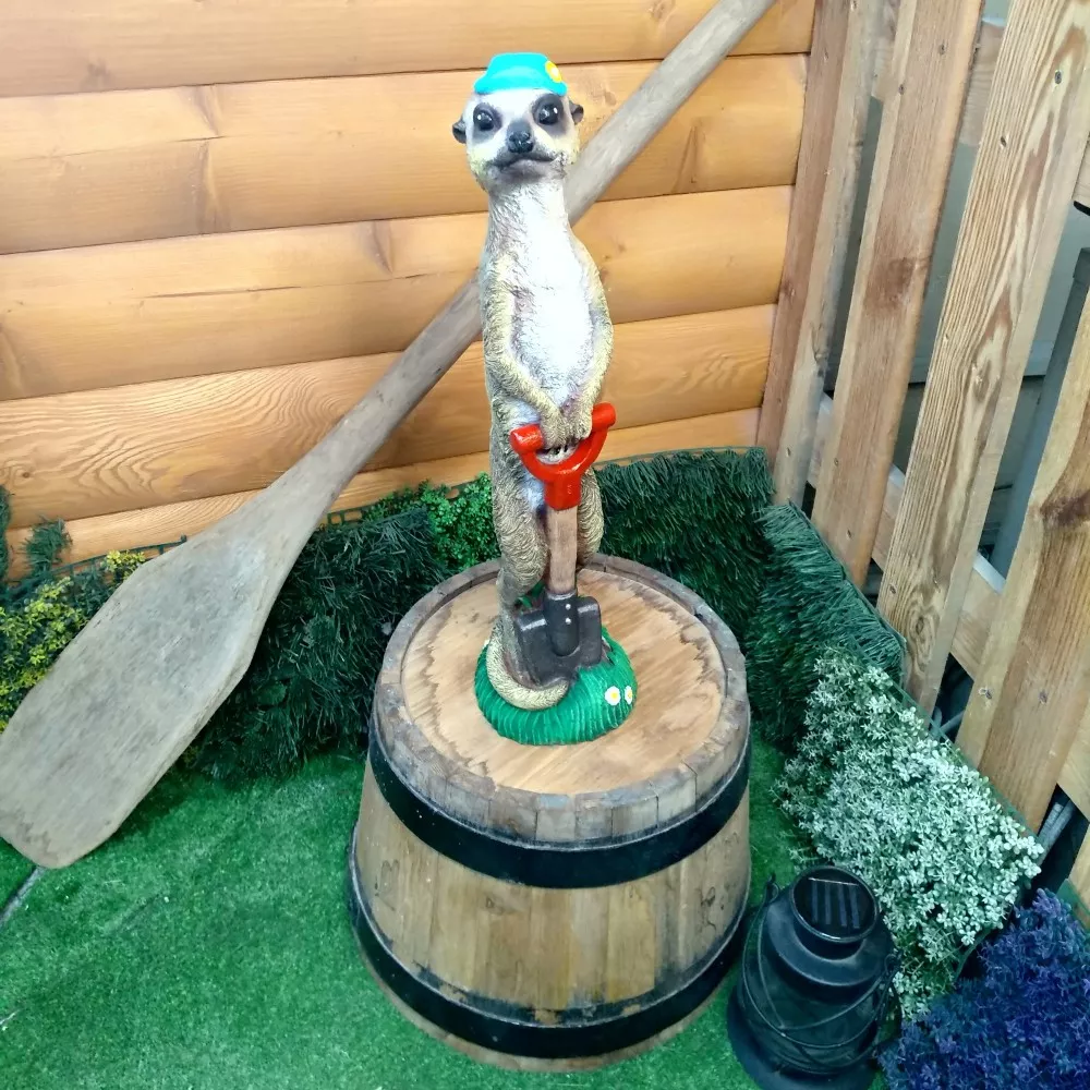 Фигура садовая Удачный сурикат 51х13х14см полистоун арт.Ф174 по цене 