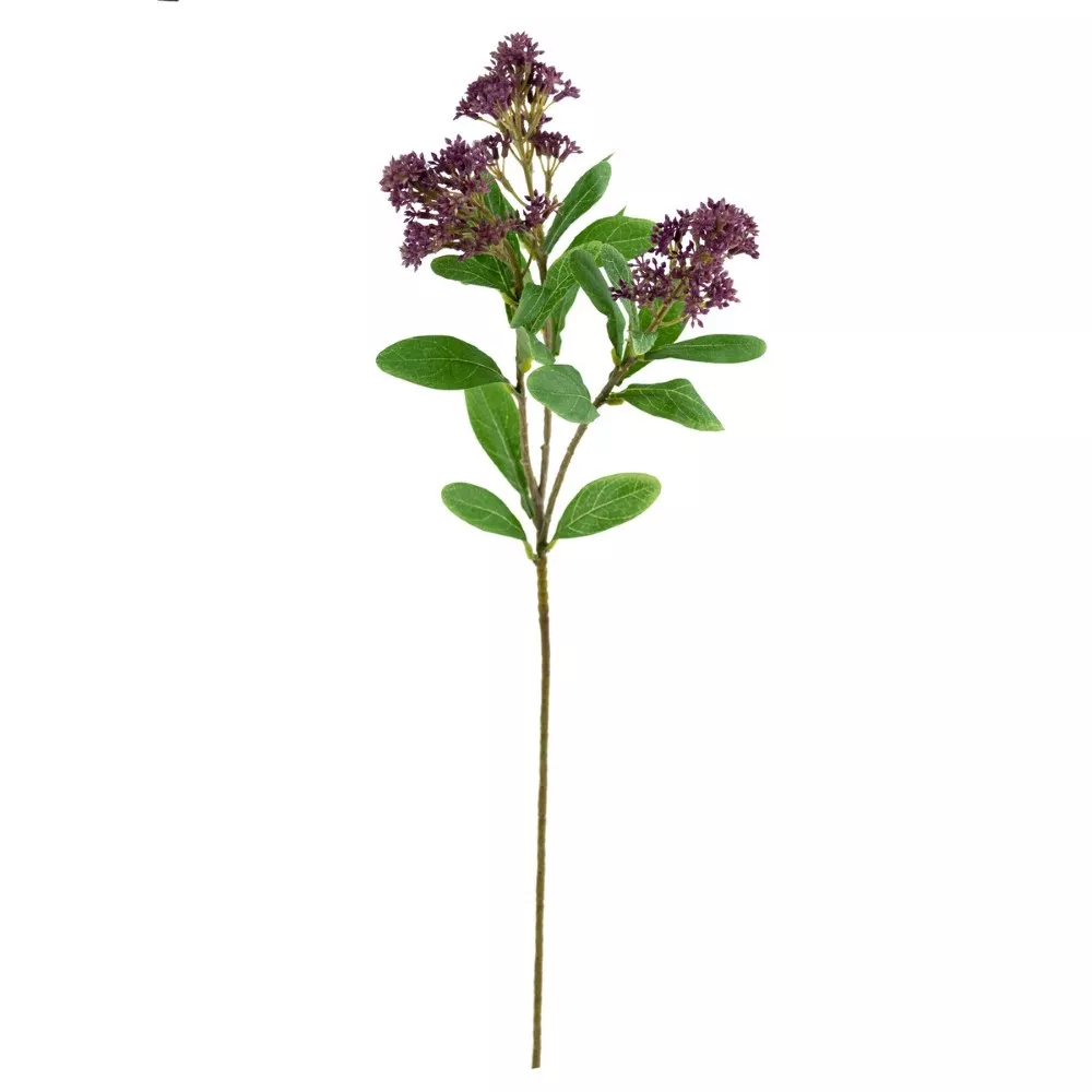 Цветок искусственный Скимия 65см, фиолетовый арт.к000027606 по цене 