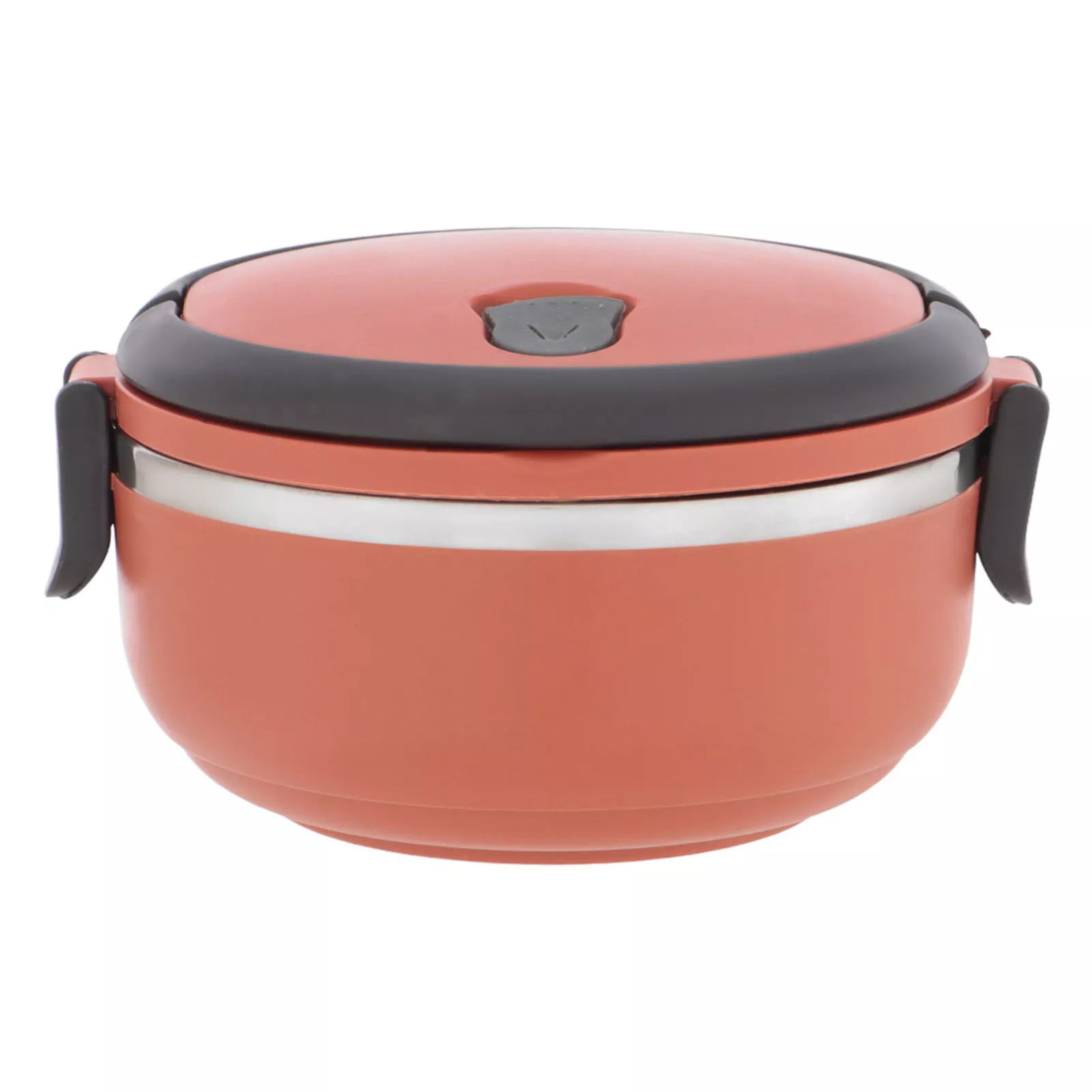 Ланч бокс с отделением для еды Доляна 500мл, коричневый арт.10672999 по цене 