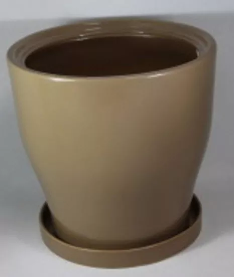Горшок Крокус №1 22,5х14см 4л латте, керамика арт.10005540 по цене 