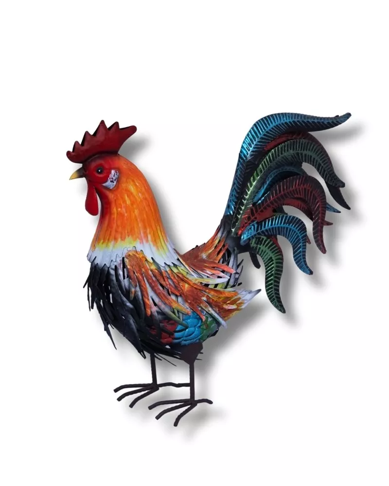 Фигура декоративная Петух Маран 39х16х38см, металл по цене 