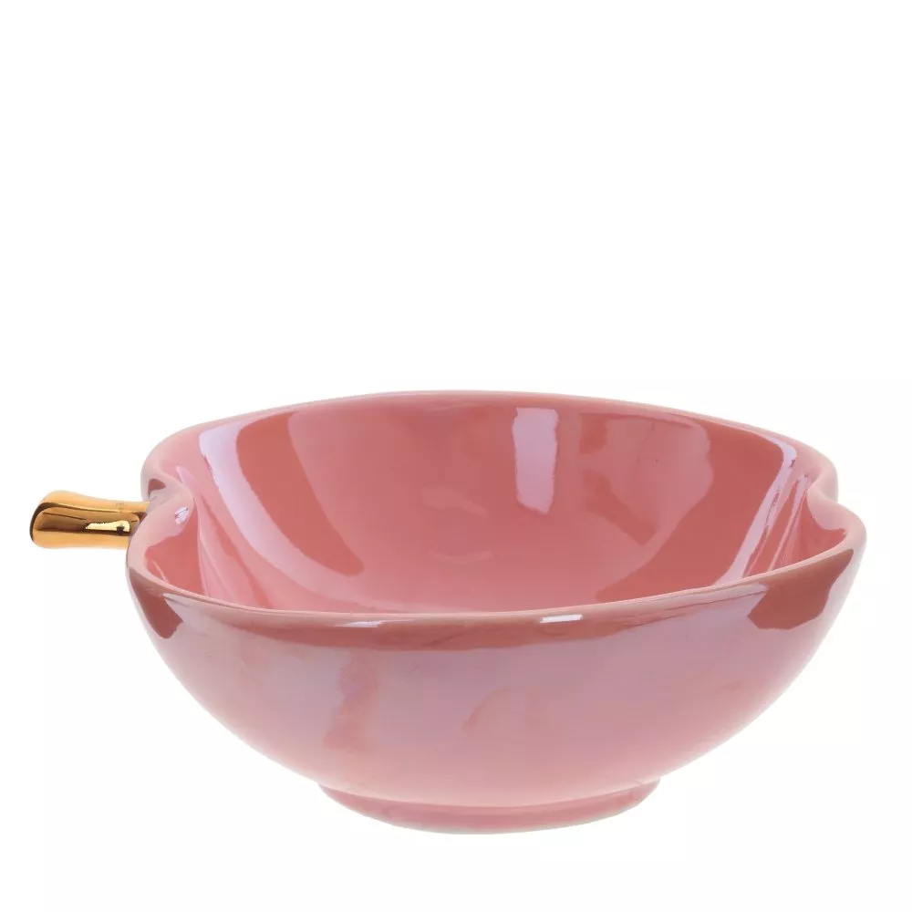 Салатник Яблоко керамика розовый 300мл по цене 