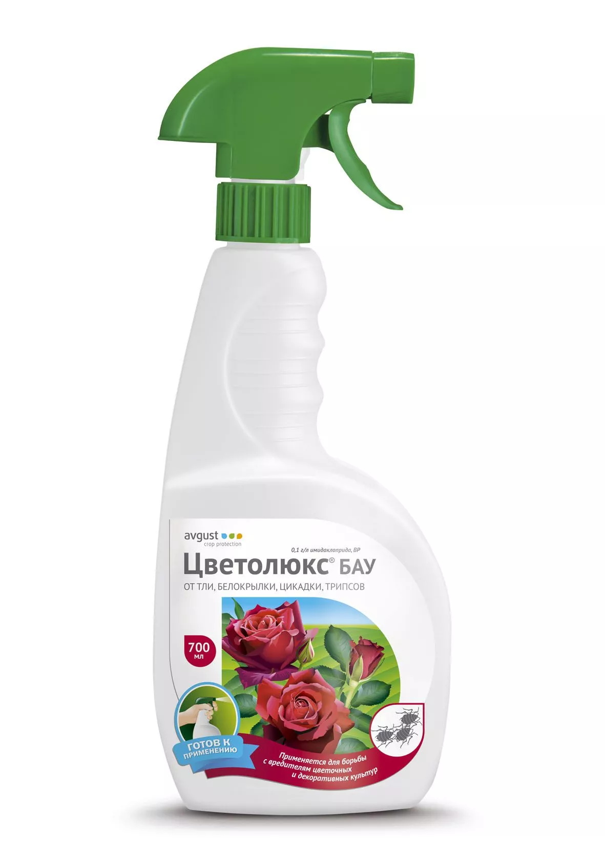 Инсектицид Август Цветолюкс БАУ для цветочных культур от тли 0,7л по цене 