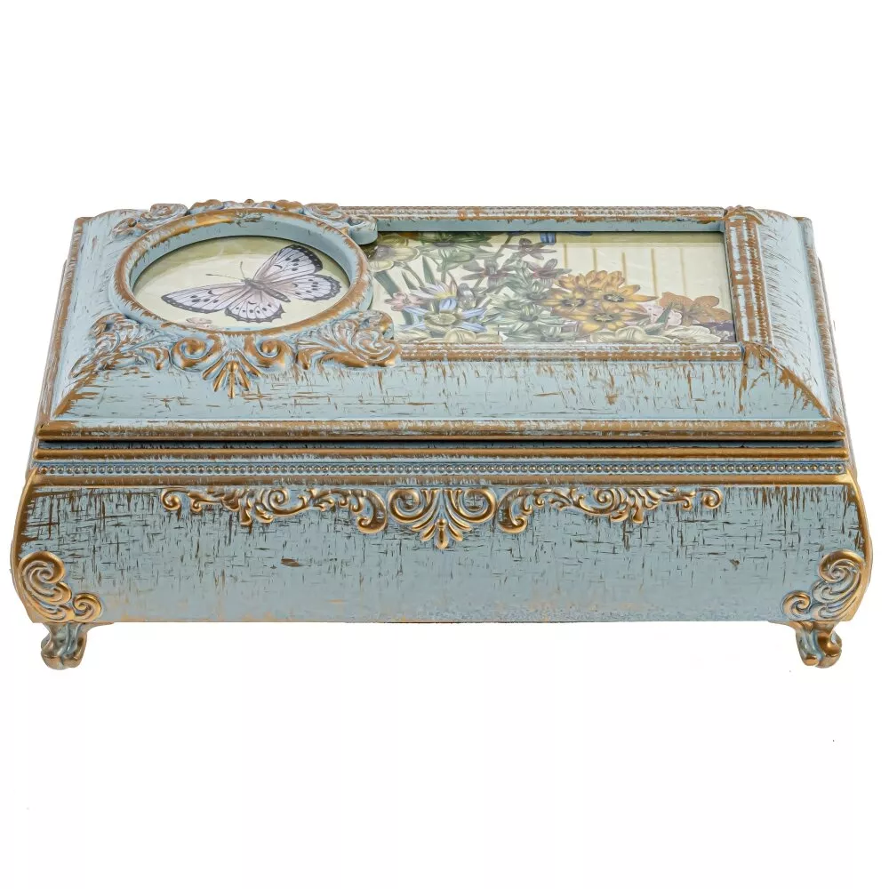 Шкатулка музыкальная 17х12х6,5см арт.201001 по цене 