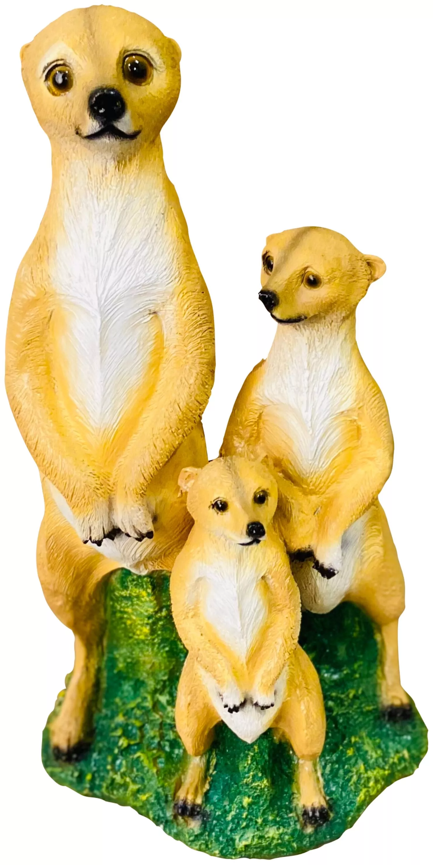 Фигура декоративная садовая Сурикаты трио полистоун 41х38см по цене 