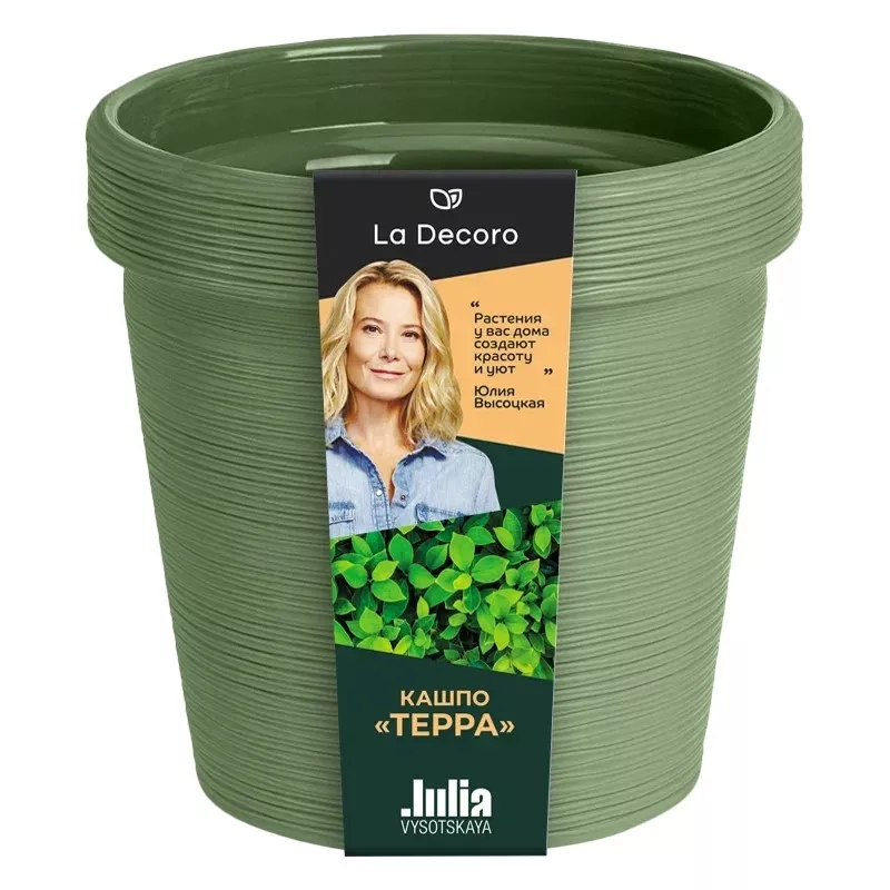 Кашпо Терра 3,57л Оливковый арт.КШ-9102 по цене 