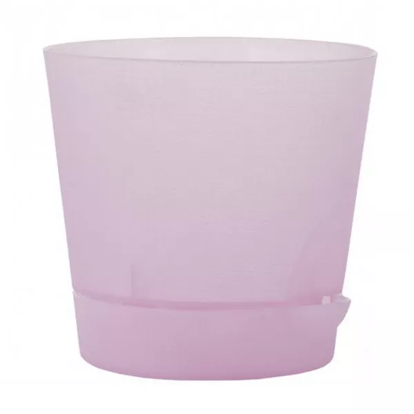 Горшок Партер Орхид пластиковый с поддоном 11,5х11,5х11см 0,7л, розовый по цене 