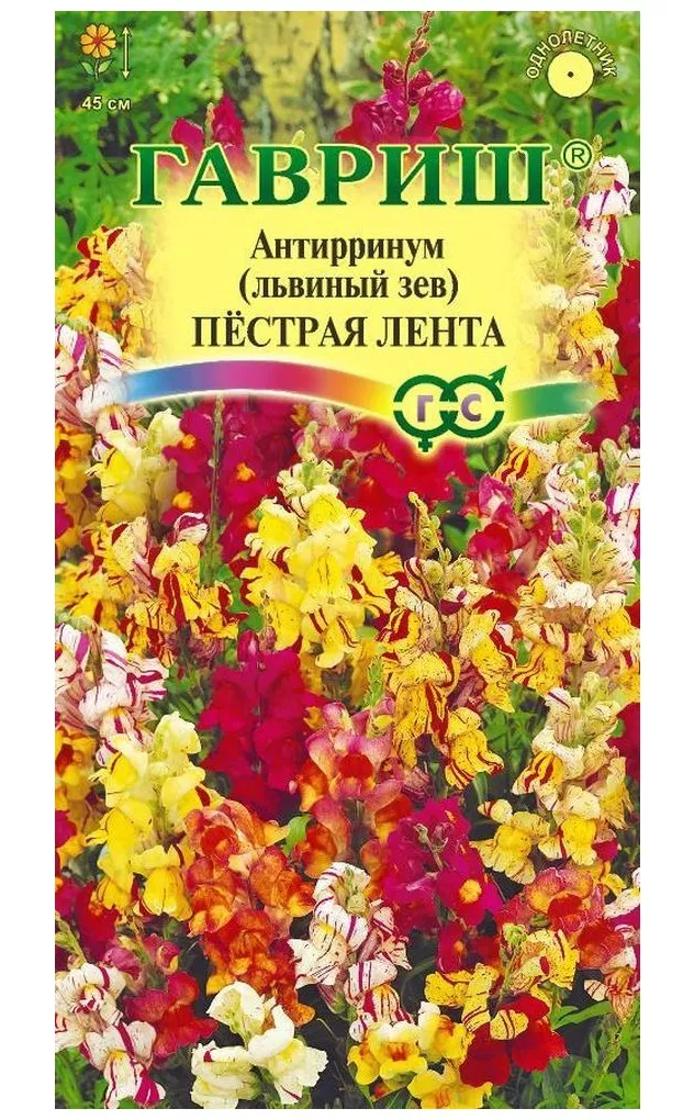 Семена Антирринум Львиный зев Пестрая лента 0,05 г Гавриш 