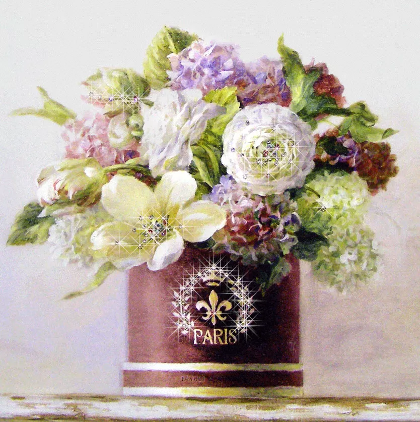 Картина - репродукция Букет садовых цветов №2 30х30см арт.8Л0388 по цене 