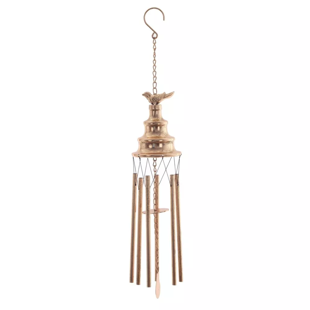 Изделие декоративное подвесное Музыка ветра 12х12х62см, металл арт.808309 по цене 