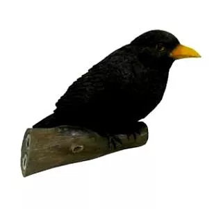 Фигура декоративная садовая навесная Дрозд полистоун 21.5х9.5х17см по цене 