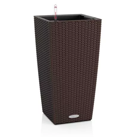 Кашпо с автополивом Лечуза Кубико Коттедж 40см мокко, пластик арт.15245 по цене 