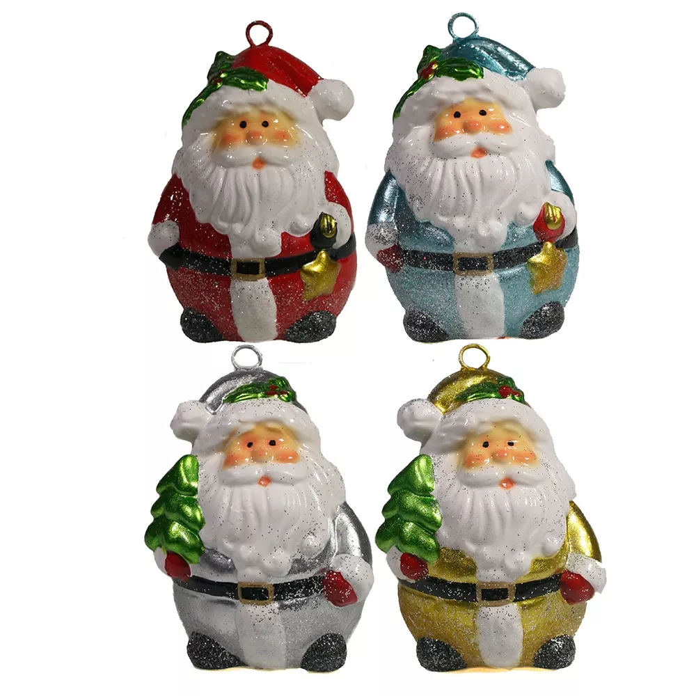 Подвеска Дед Мороз 5,5х5,5х7см полистоун арт.714126 по цене 