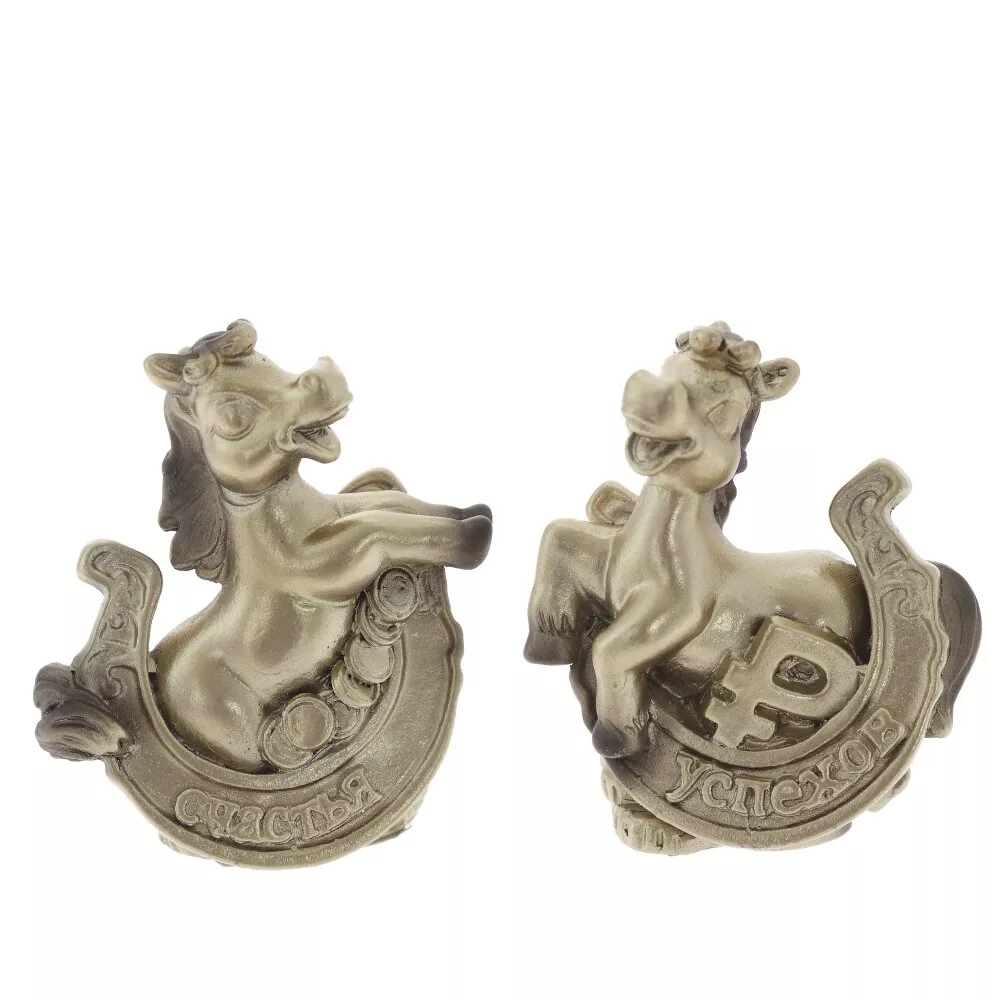 Фигурка декоративная Лошадка 4,5х2х5см, 2в. арт.821694 по цене 