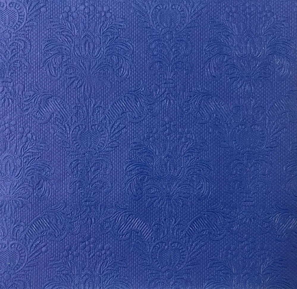 Салфетки бумажные Барокко Благородный синий 33х33см 3-х слойные 16л арт.57277 по цене 