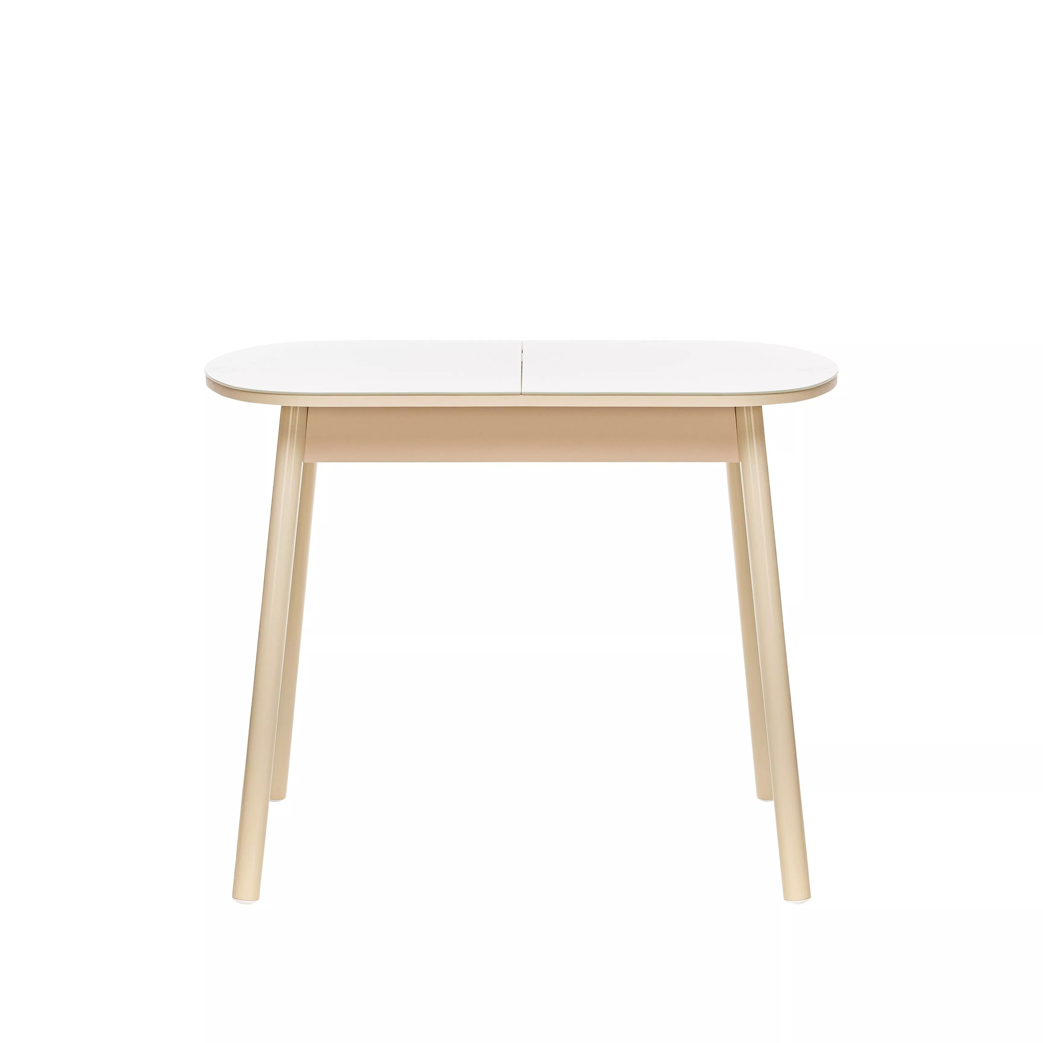 Стол обеденный Лесет Мидел мини, раздвижной, кремовый 74х94(124)Х64см по цене 