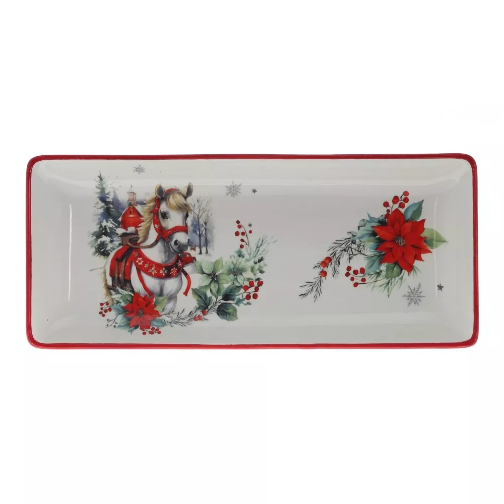 Блюдо Лошадь 28х12х3см, керамика арт.821564 по цене 