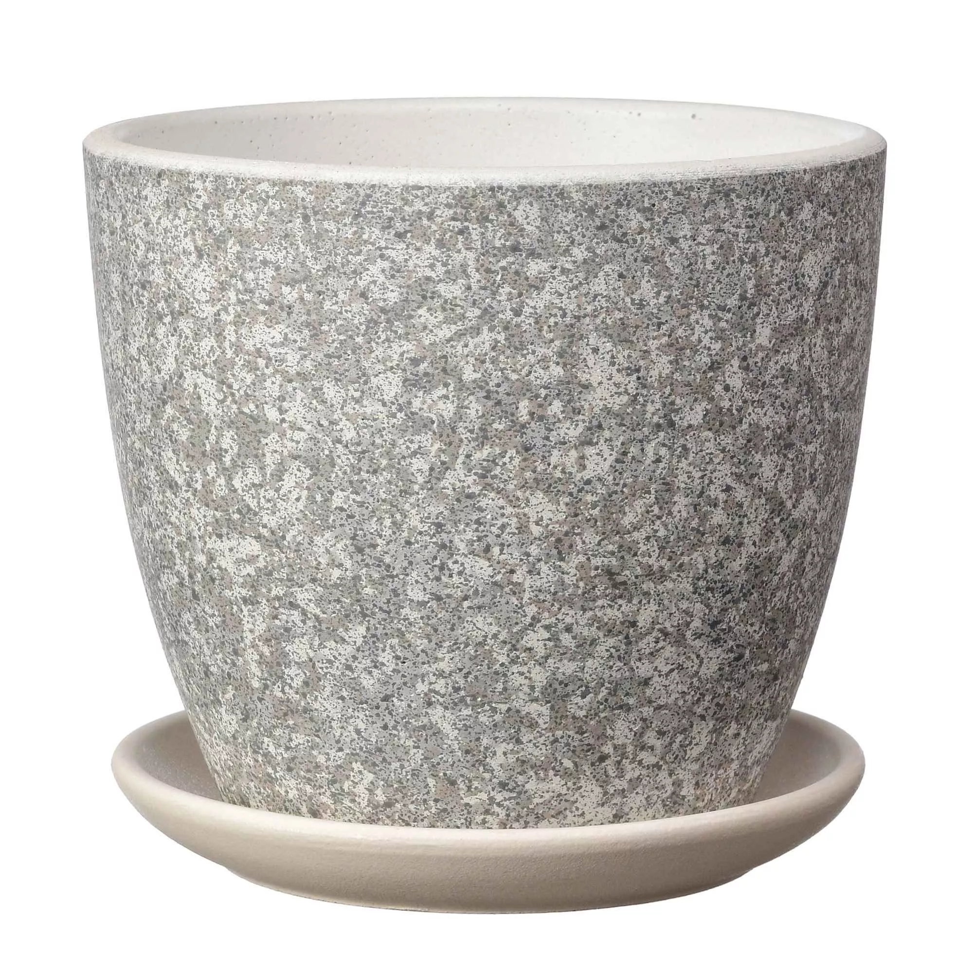 Горшок Гризайль светло-серый бутон 25см, бетон по цене 
