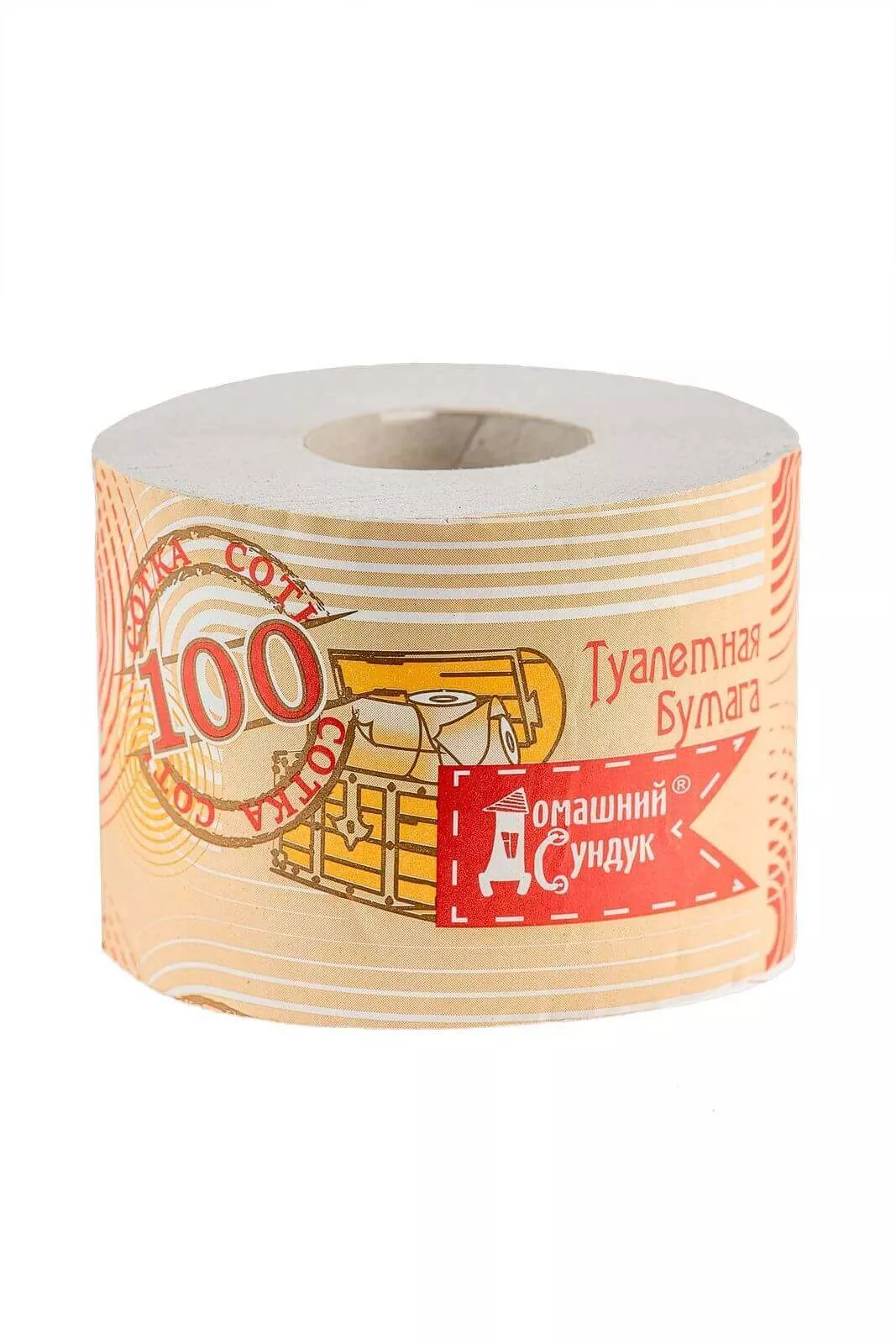 Бумага туалетная Домашний Сундук Сотка Втулка по цене 