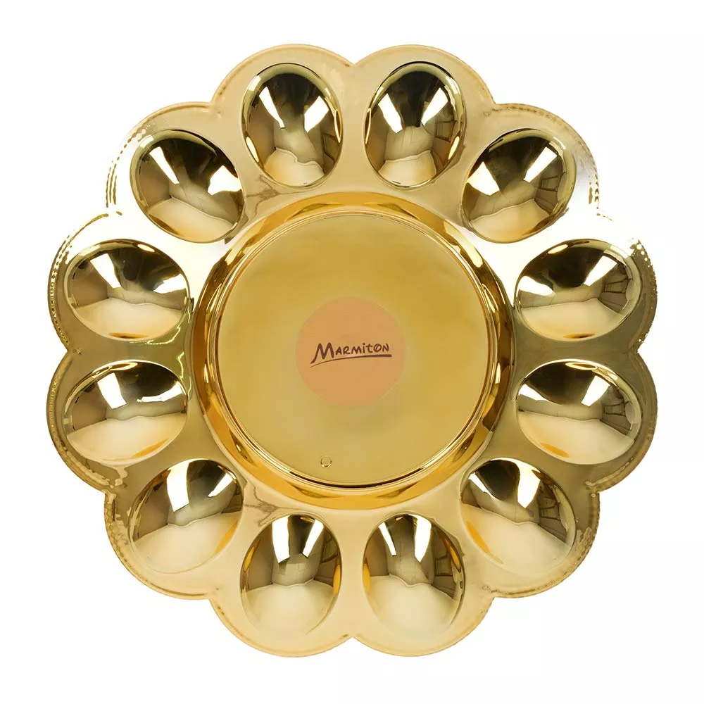 Блюдо для кулича на 12 яиц Мармитон Праздничное 24см, арт.17831 по цене 