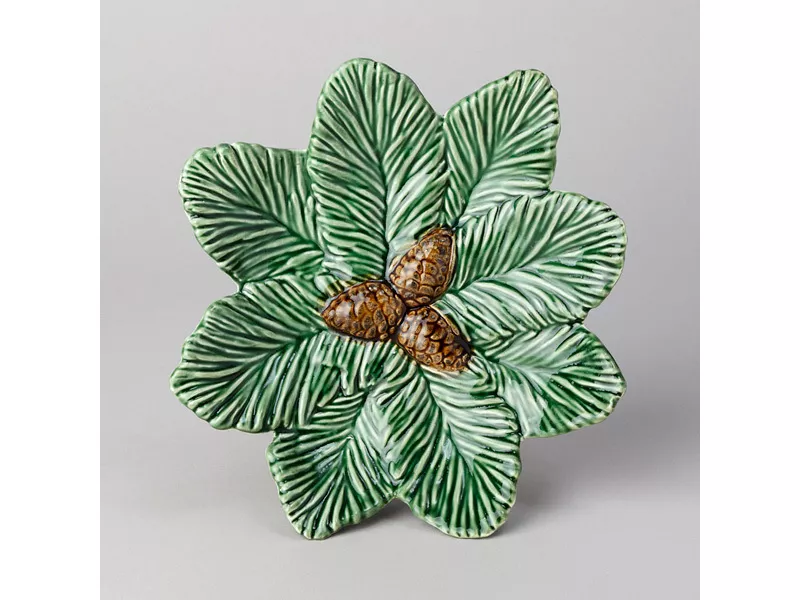 Блюдо Зеленая сосна 19,6х19,6х4,5см, керамика арт.145-210 по цене 