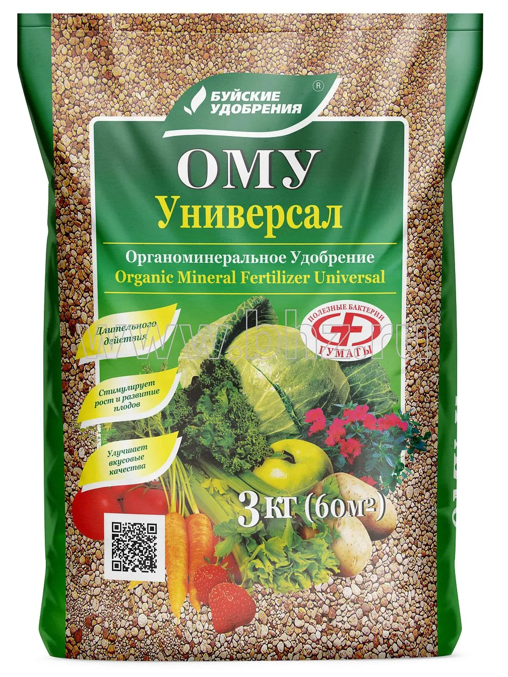 Удобрение сухое БХЗ ОМУ Универсал  3 кг по цене 