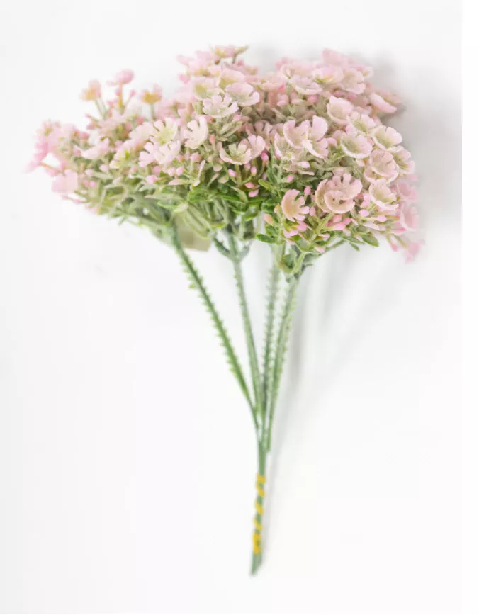 Цветок искусственный Букет цветов 19см, розовый по цене 