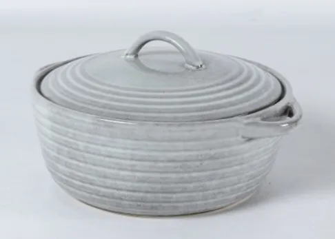 Форма для запекания с крышкой Серый 27,5x23x9,5/13,5см, керамика арт.780-140 по цене 