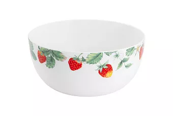 Салатник Земляничная поляна 16см 750мл, костяной фарфор арт.AL-2006SN-E11 по цене 
