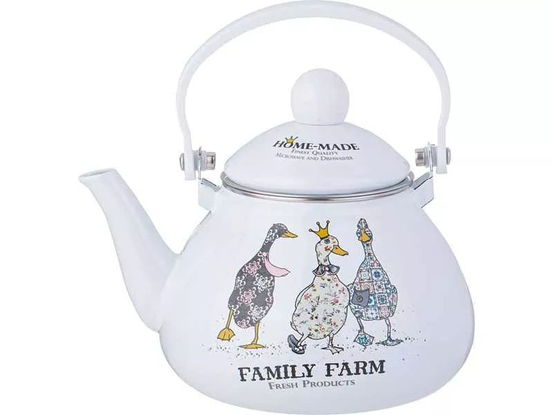 Чайник Агнесс Семейная ферма эмаль 1,3л арт.934-625 по цене 