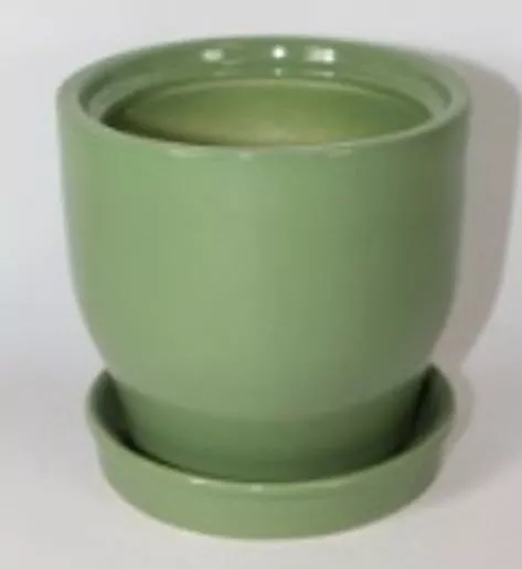 Горшок Крокус №2 16,5х11см 1,7л зеленый, керамика арт.10005545 по цене 