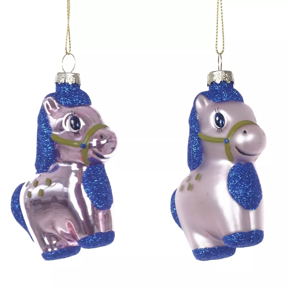 Украшение новогоднее Лошадка 7х3,5х9,5см, 2в арт.826568 по цене 