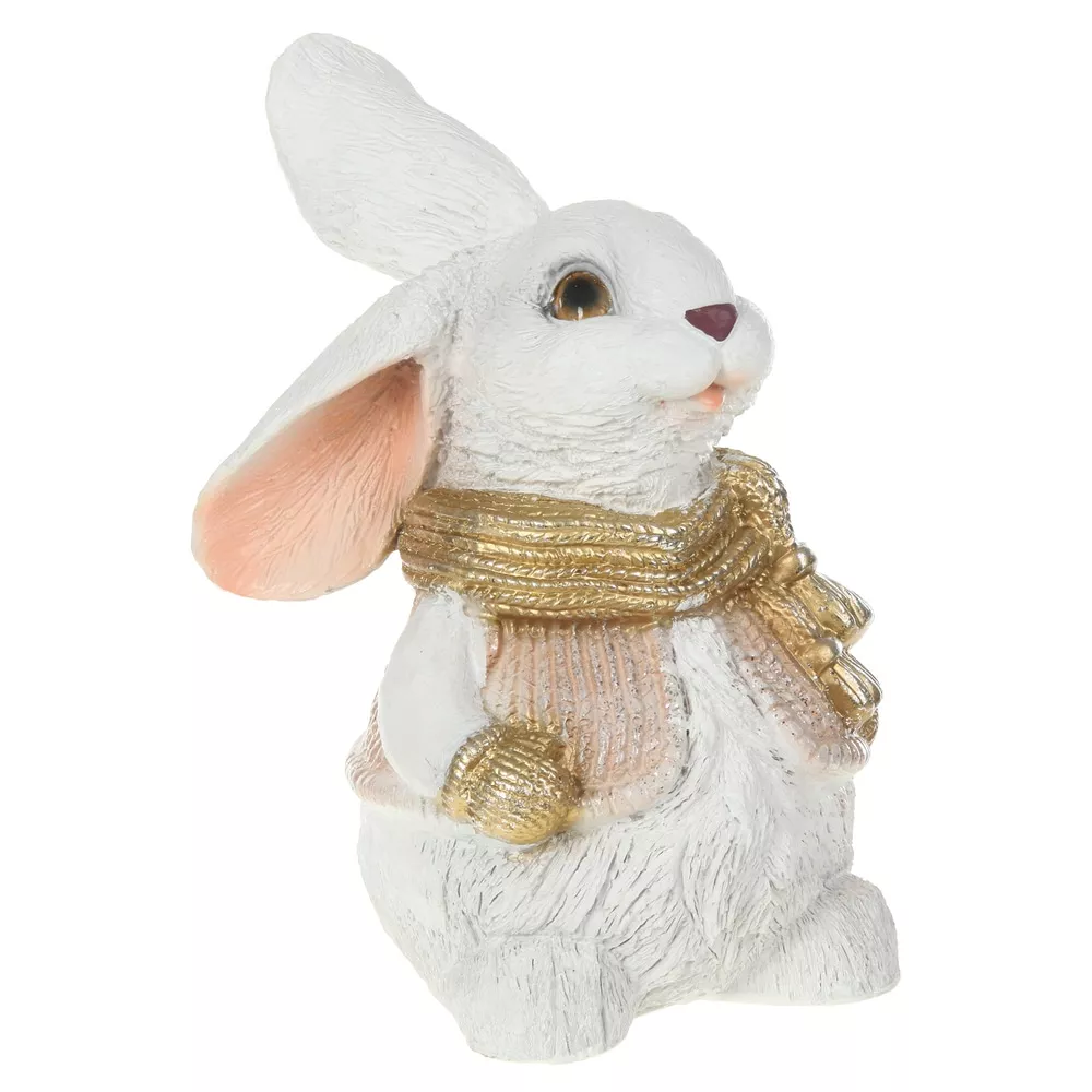 Фигура декоративная Зайка в шарфе Н-28см полистоун арт.F876 по цене 