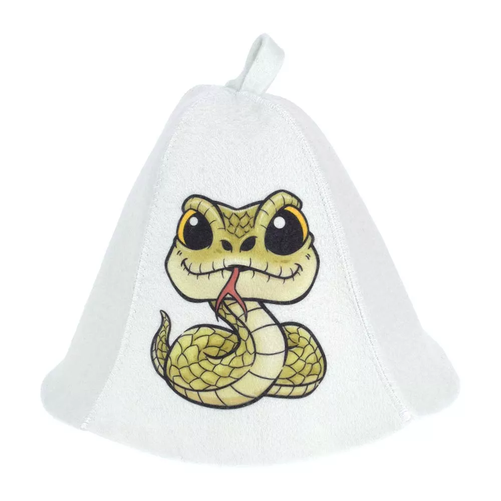 Шапка для бани и сауны Змейка Хот Спот  войлок арт.41406 по цене 