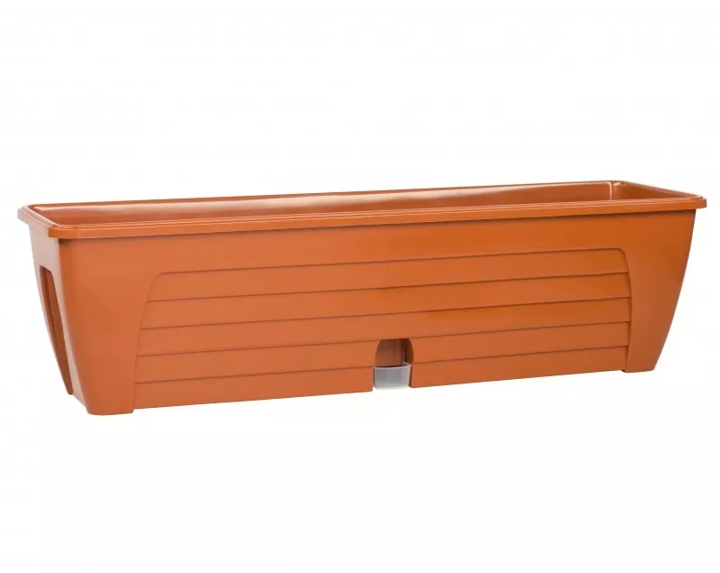 Ящик балконный Лидо терракотовый 60х16,5х16,5см по цене 