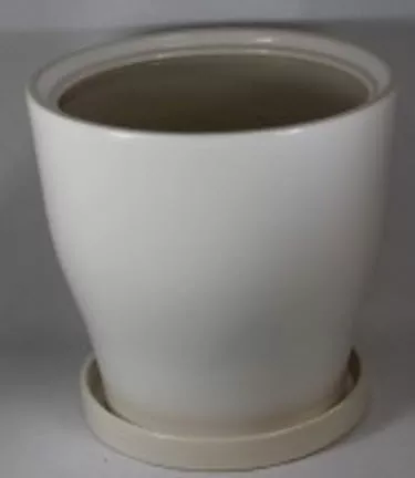 Горшок Крокус №1 22,5х14см 4л белый глянец, керамика арт.10005538 по цене 