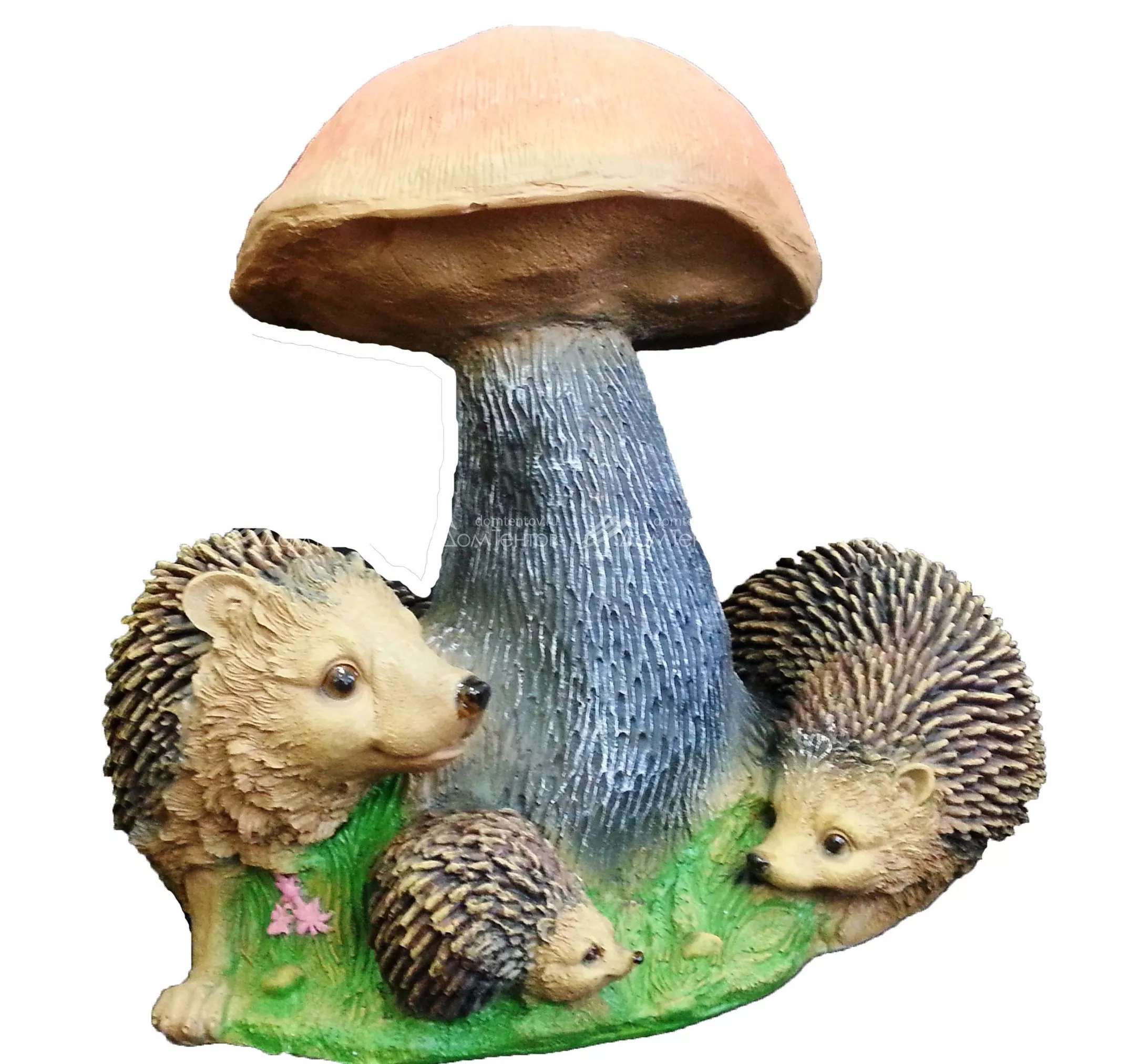 Фигура декоративная садовая Гриб-подосиновик с ежами полистоун 37х46х78см по цене 
