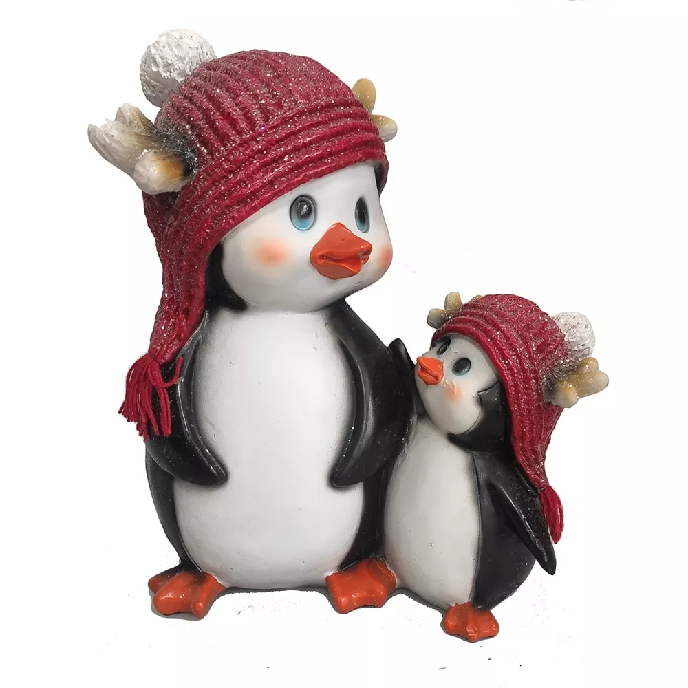 Фигура декоративная Пингвиненок с мамой 15х10х13см полистоун арт.718273/W234 по цене 