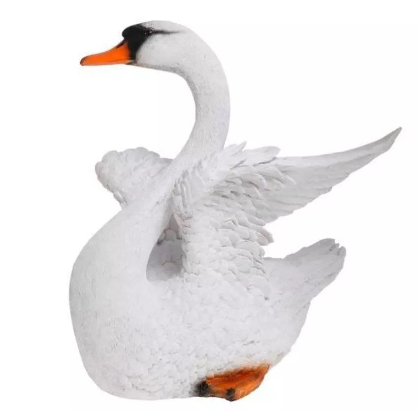 Фигура Лебедь расправил крылья 43см, полистоун арт.F346 по цене 
