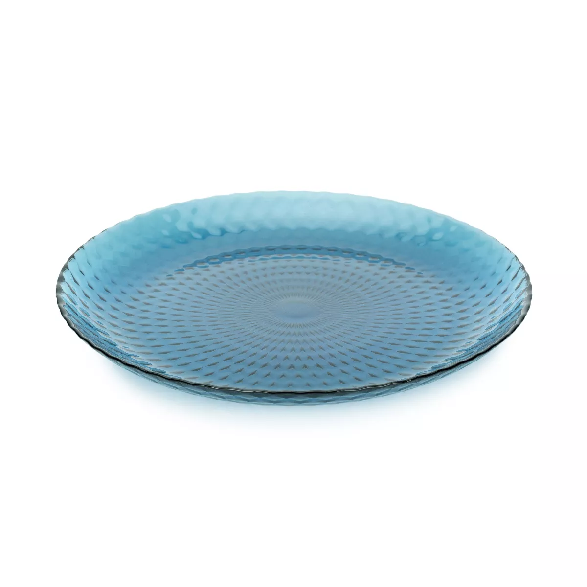 Тарелка обеденная Идиллия Лондон, стекло топаз 25см по цене 