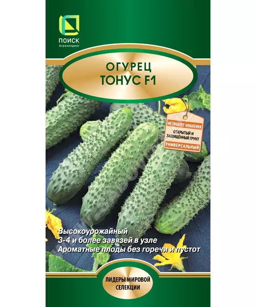 Семена Огурец Тонус F1,12шт Поиск 