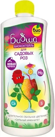 Удобрение жидкое Биококтейль для садовых роз органоминеральное 1л по цене 