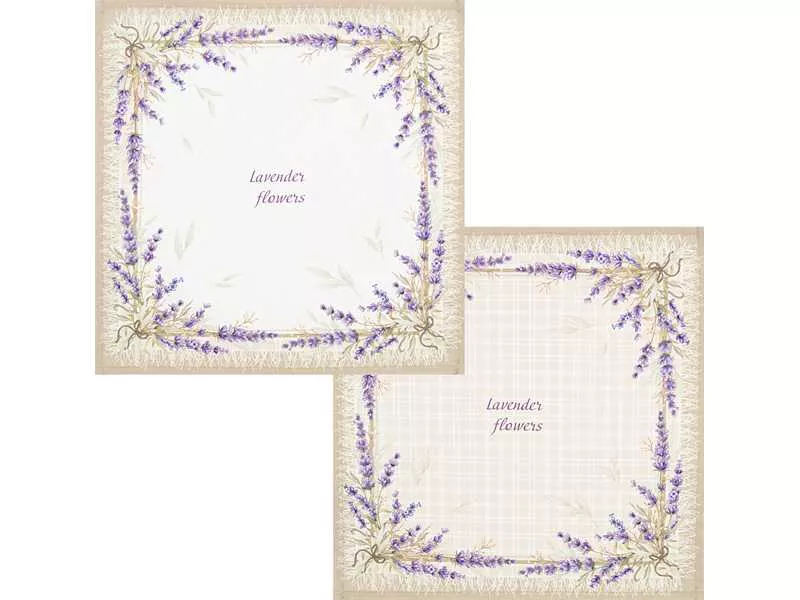 Набор салфеток Душа Прованса Лаванда хлопок2 2шт 40х40см по цене 