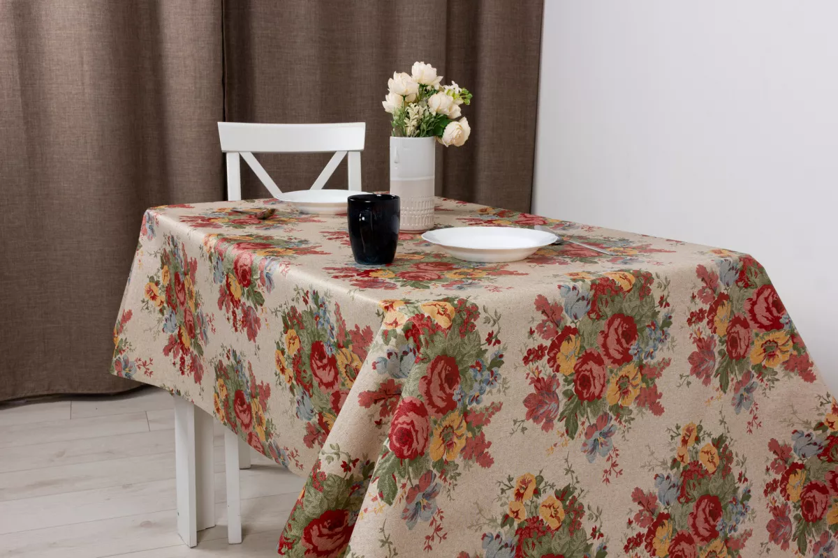 Клеенка Алегра 137см Фиори Нео, ПВХ с основой арт.13547 по цене 