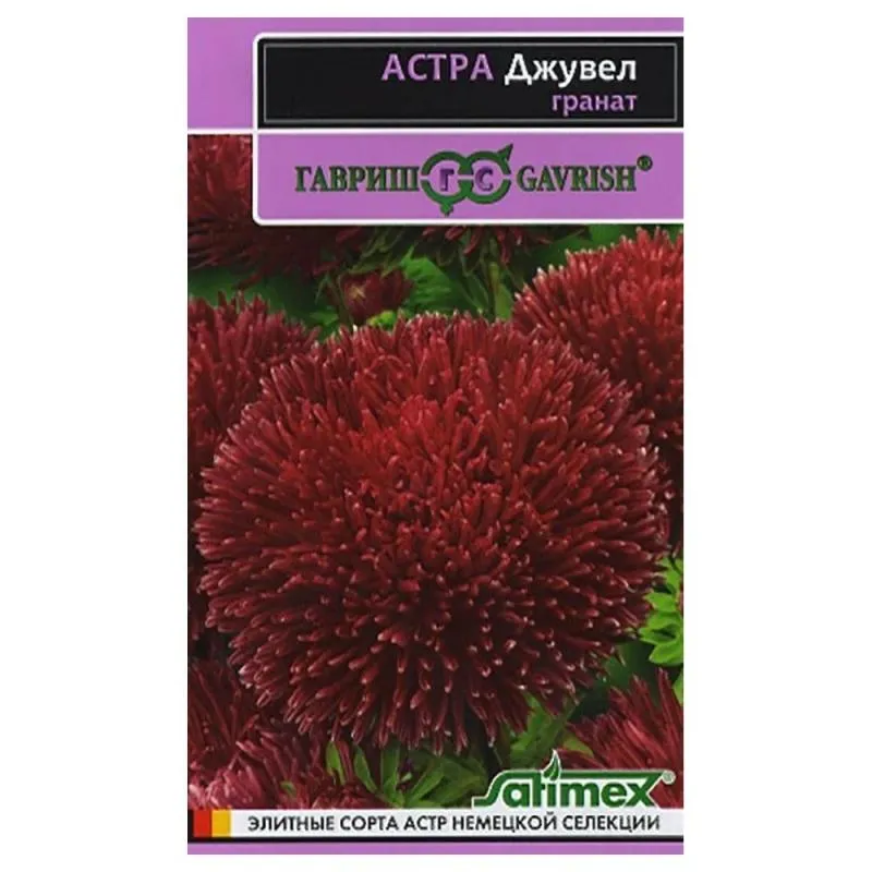 Семена астра Джувел Гранат, однолетняя игольчато-коготковая 0,05г Гавриш 