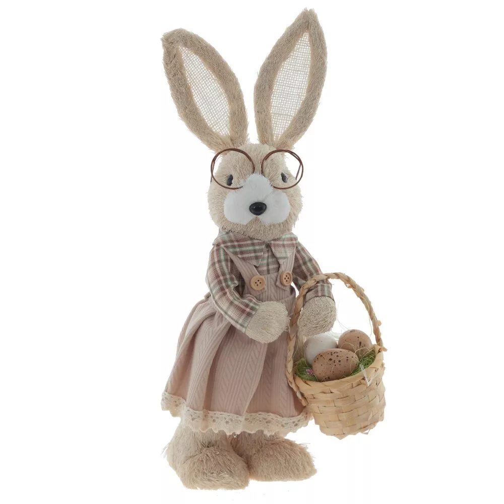 Фигурка декоративная Зайка 11x15x40см арт.822239 по цене 