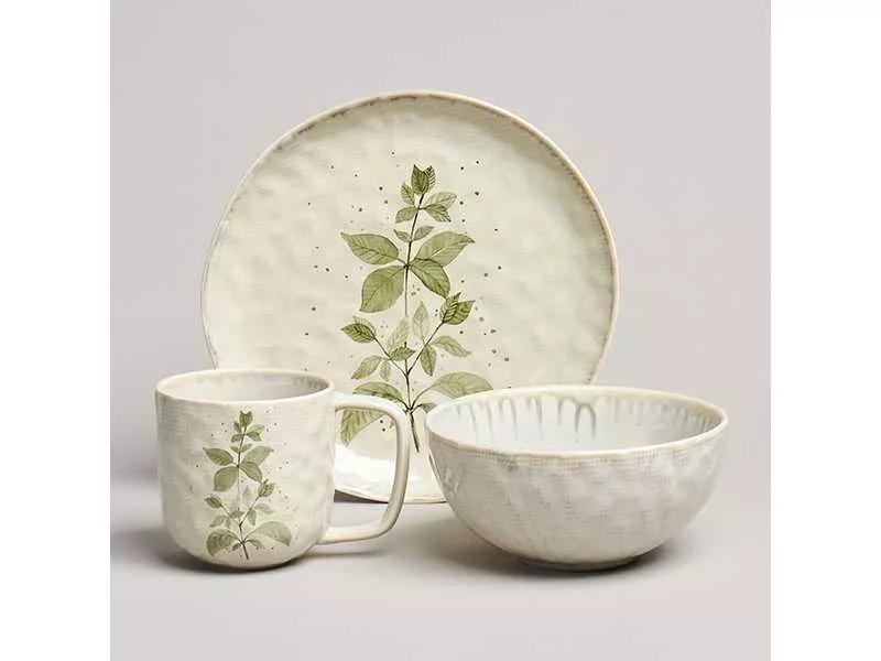 Набор посуды Лефард Цветы 3пр, фарфор арт.260-1032 по цене 